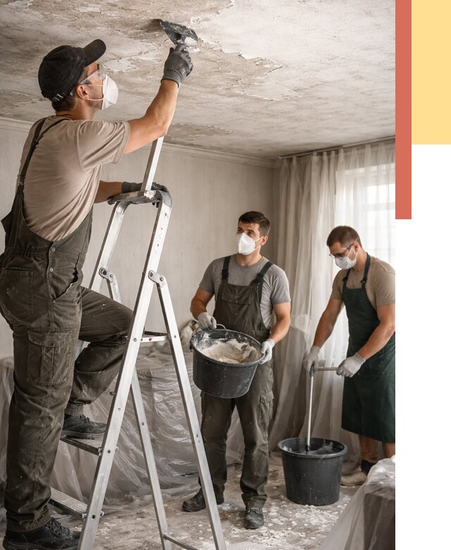 Удаление побелки с потолка в Нижнем Тагиле от 2602 руб. быстро и недорого | ОТДЕЛОЧНИК-Нжн