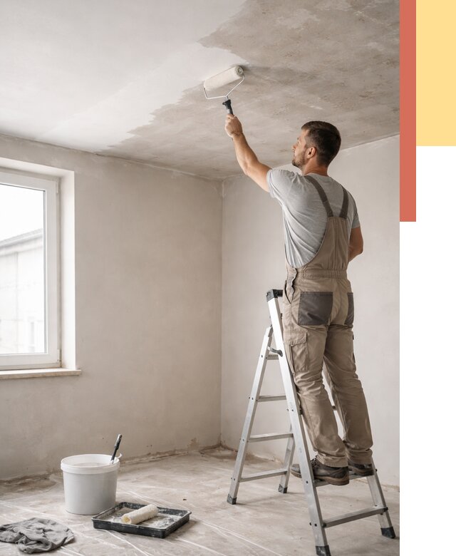 Грунтовка потолка в Нижнем Тагиле от 2602 руб. — быстро и недорого | ОТДЕЛОЧНИК-Нжн