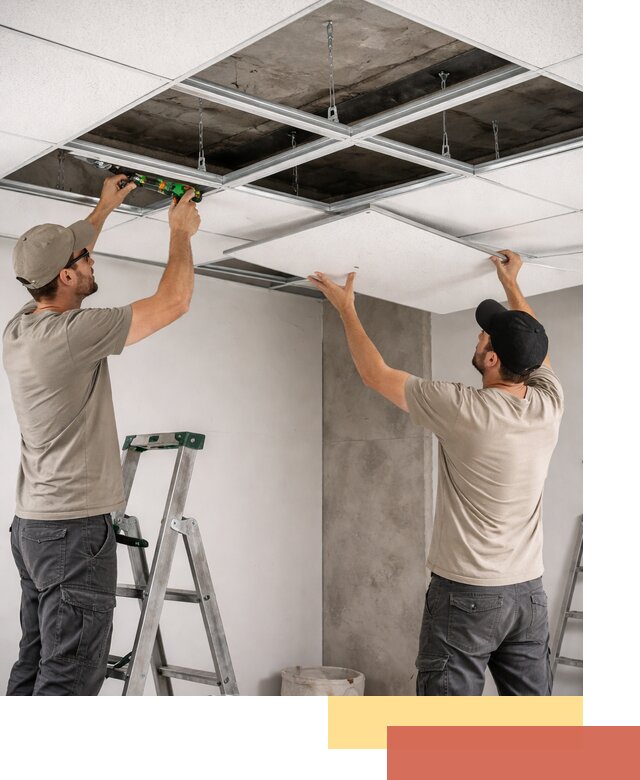 Монтаж потолка Армстронг под ключ в Нижнем Тагиле