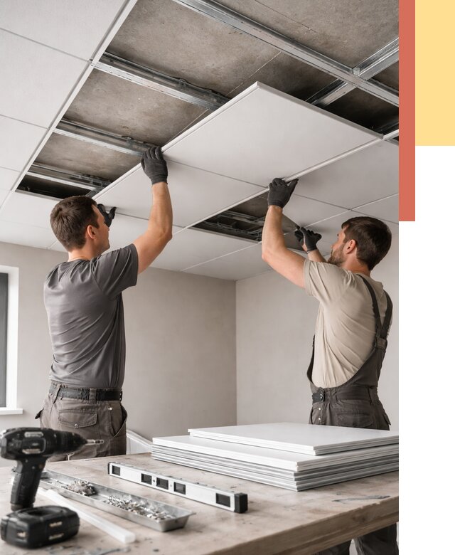 Монтаж кассетного потолка в Нижнем Тагиле от 4684 руб/м2 — установка и сборка | ОТДЕЛОЧНИК-Нжн