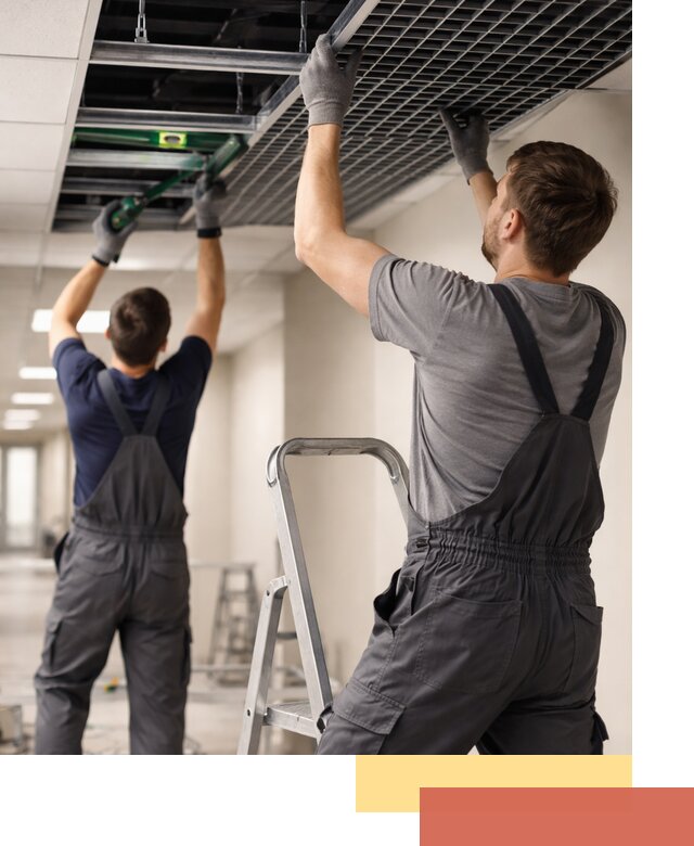 Монтаж потолка Грильято в Нижнем Тагиле: установка под ключ качественно