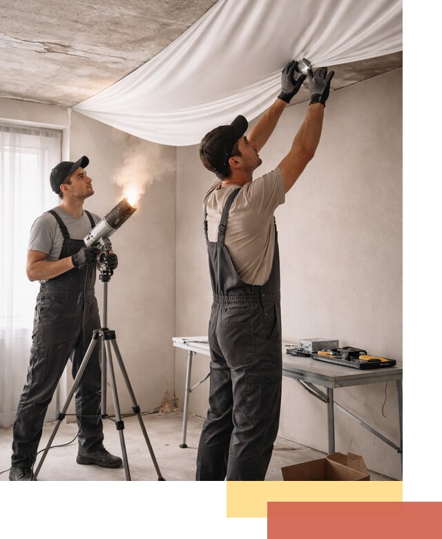 Установка натяжного потолка под ключ в Нижнем Тагиле