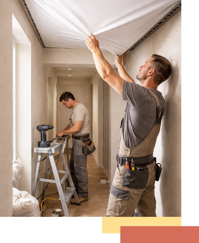 Монтаж натяжного потолка в прихожей в Нижнем Тагиле