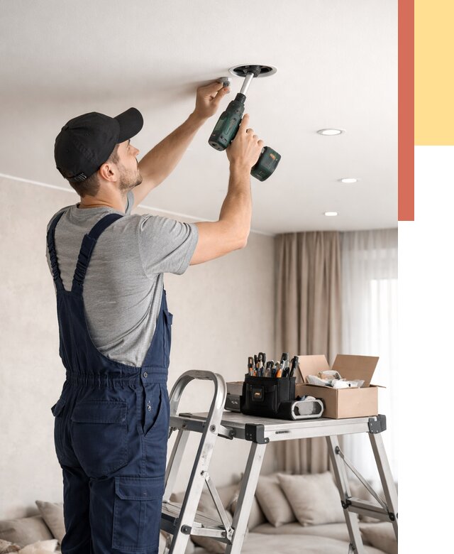 Установка и монтаж точечных светильников в натяжной потолок в Нижнем Тагиле от 1874 руб. | ОТДЕЛОЧНИК-Нжн