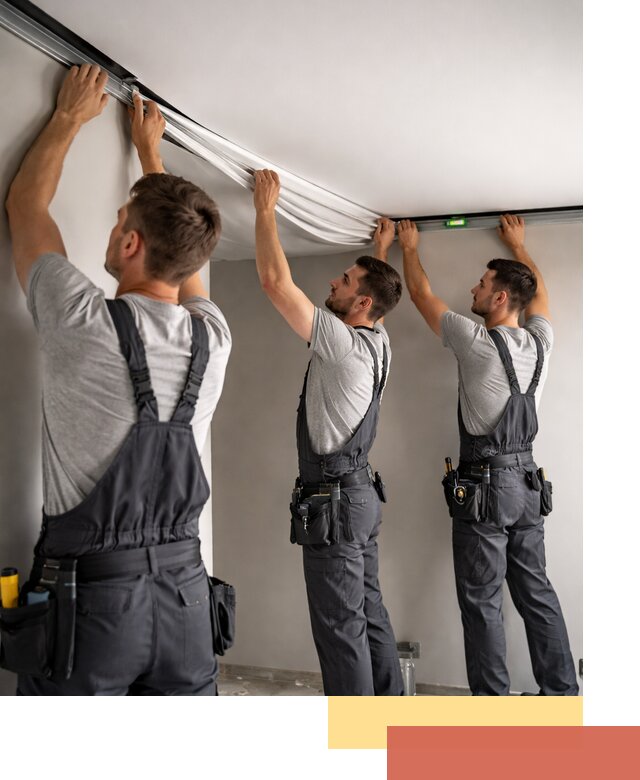 Теневые натяжные потолки в Нижнем Тагиле: монтаж и отделка быстро и качественно