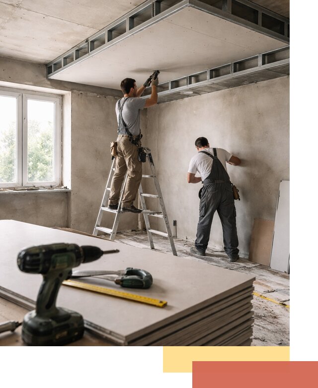 Двухуровневый потолок из гипсокартона в Нижнем Тагиле