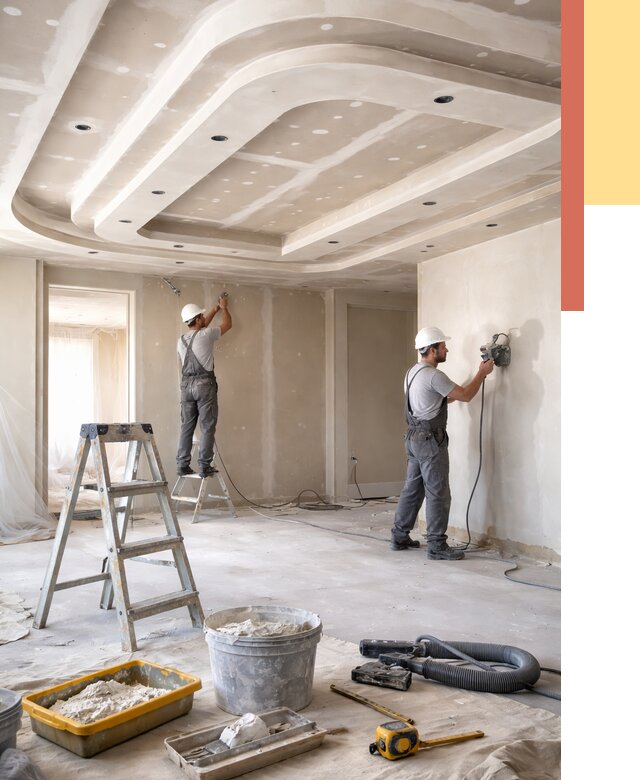 Многоуровневый потолок из гипсокартона в Нижнем Тагиле от 781 руб. под ключ | ОТДЕЛОЧНИК-Нжн