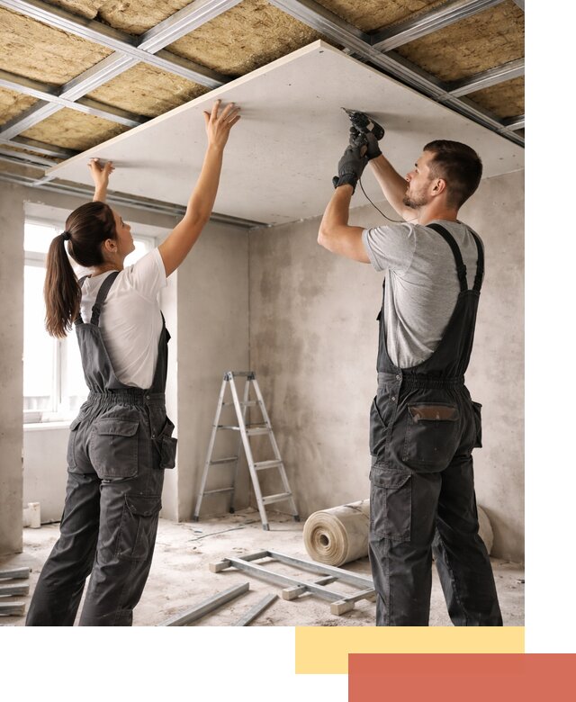 Звукоизоляция потолка из ГКЛ в Нижнем Тагиле профессионально и надежно