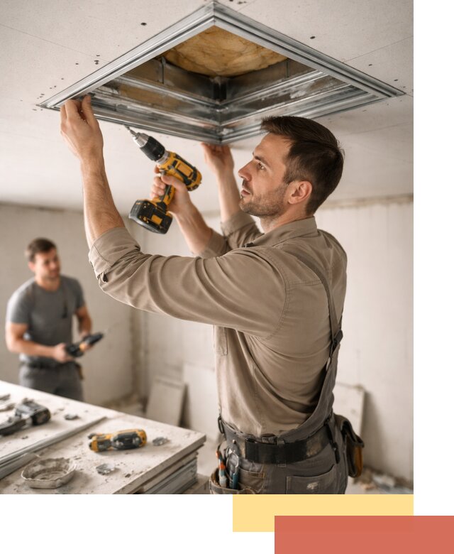 Монтаж люка в потолок из ГКЛ в Нижнем Тагиле