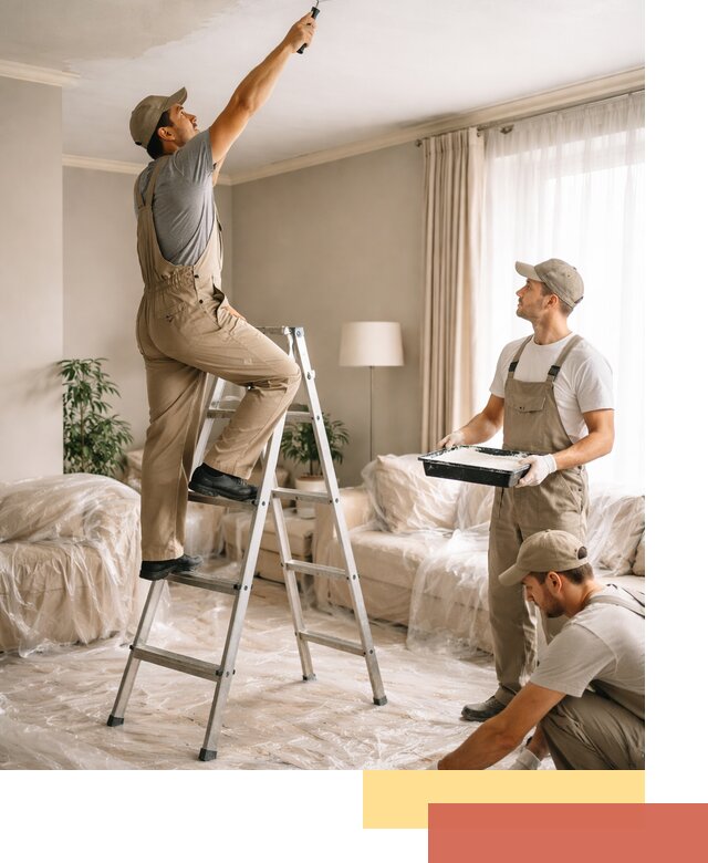 Покраска потолков акриловой краской в Нижнем Тагиле качественно и быстро